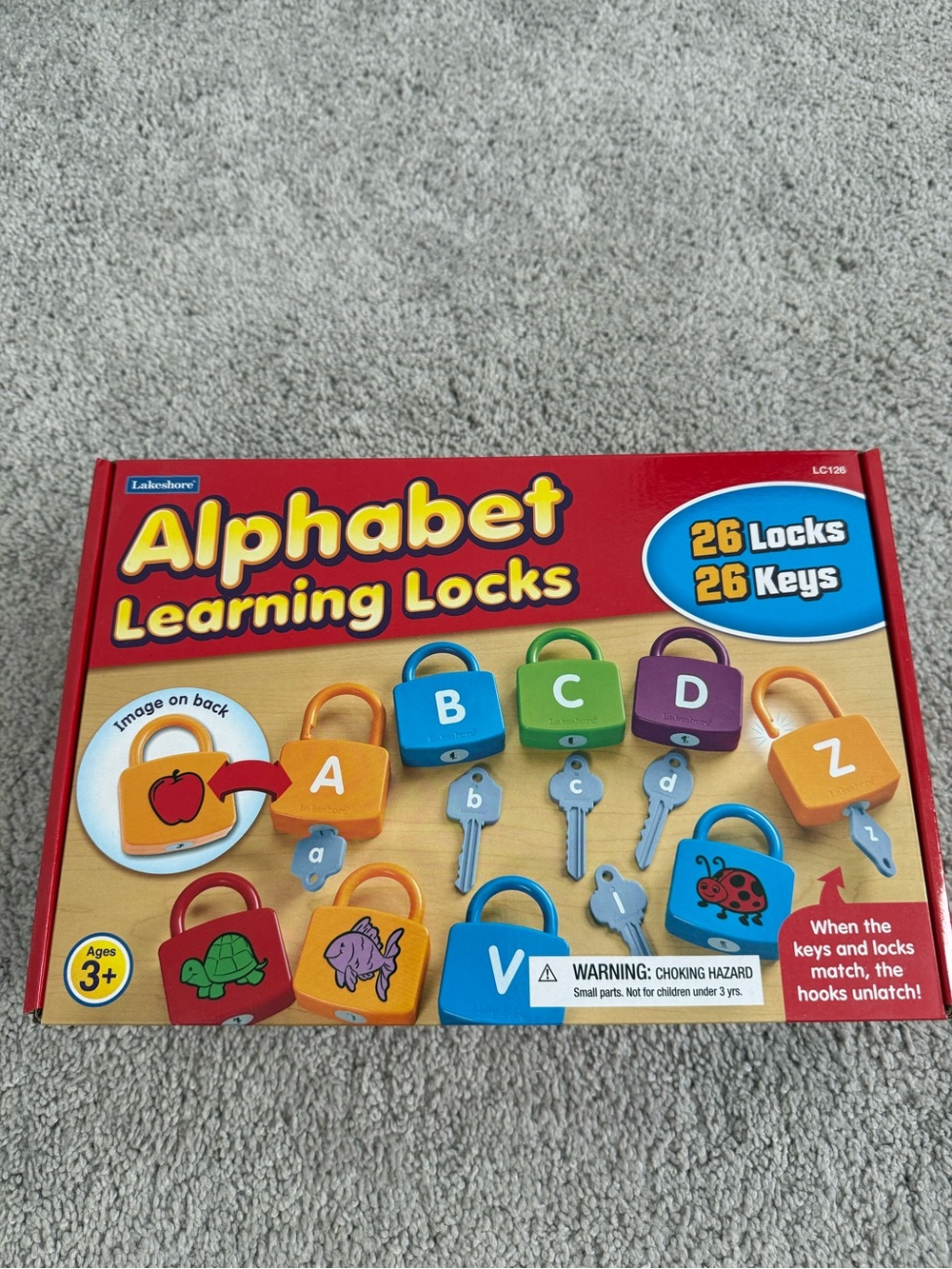 Lakeshore Alphabet Learning Locks - Colorful Educational Locks & Keys